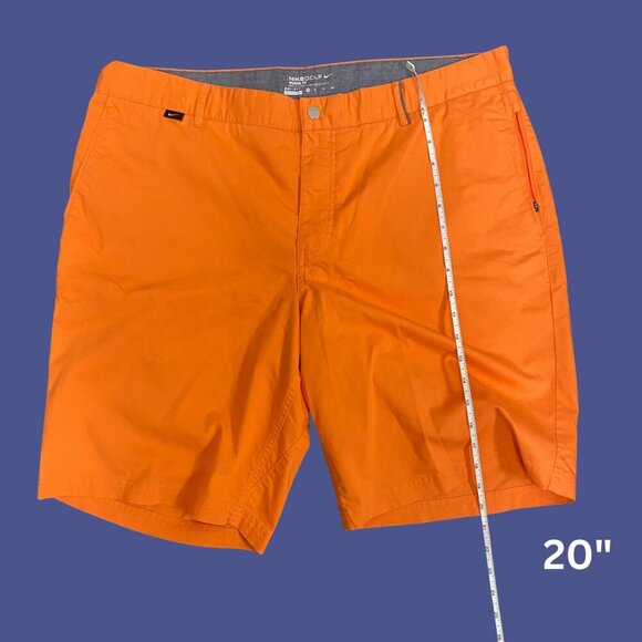 ⛳ Nike Golf Dri-FIT Modern Fit Bright Orange Performance Shorts (Size 38) - Picture 4 of 9